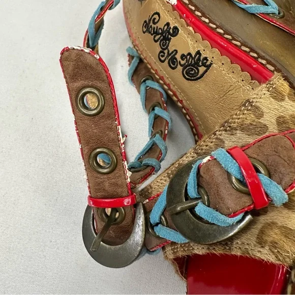 Naughty Monkey Indios Wedge Sandal Leopard 10 - Picture 12 of 16